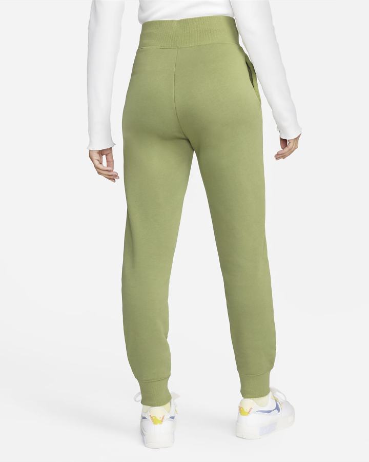 Pantalones Jogger Nike Sportswear Phoenix Fleece High-Waisted Mujer Verde | DCLTH-9053