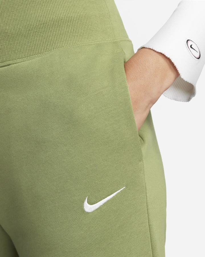 Pantalones Jogger Nike Sportswear Phoenix Fleece High-Waisted Mujer Verde | DCLTH-9053