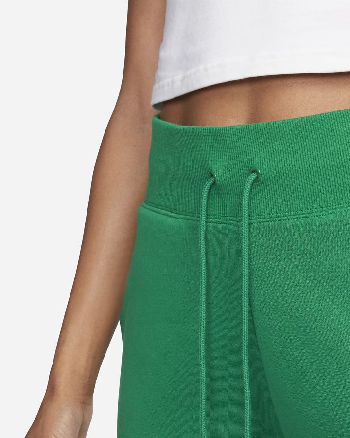Pantalones Jogger Nike Sportswear Phoenix Fleece High-Waisted Mujer Verde | DJWBL-7524