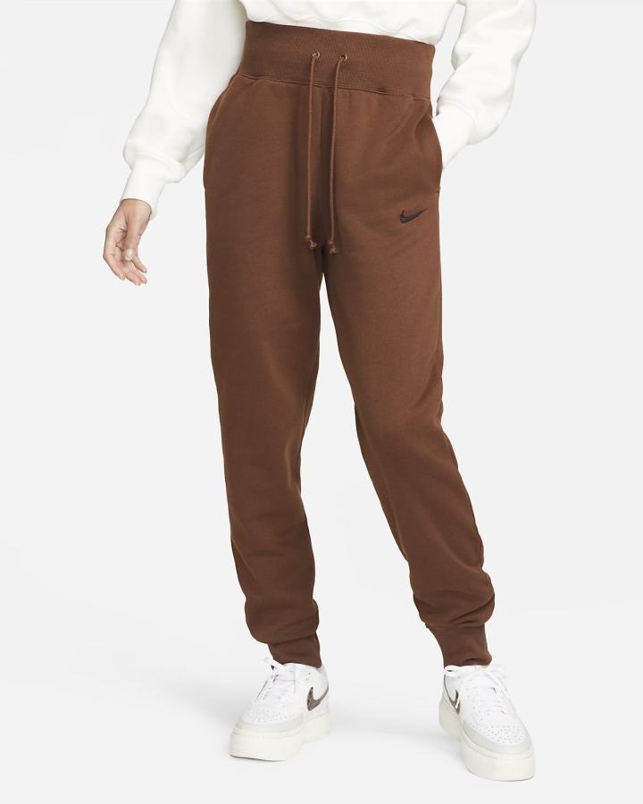 Pantalones Jogger Nike Sportswear Phoenix Fleece High-Waisted Mujer Negras | DXNUK-4729