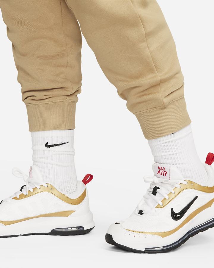 Pantalones Jogger Nike Sportswear Phoenix Fleece High-Waisted Mujer Beige | EONLP-2480
