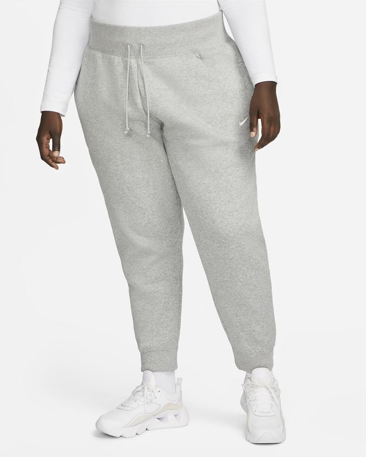 Pantalones Jogger Nike Sportswear Phoenix Fleece High-Waisted Mujer Gris Oscuro | GHZIV-2738