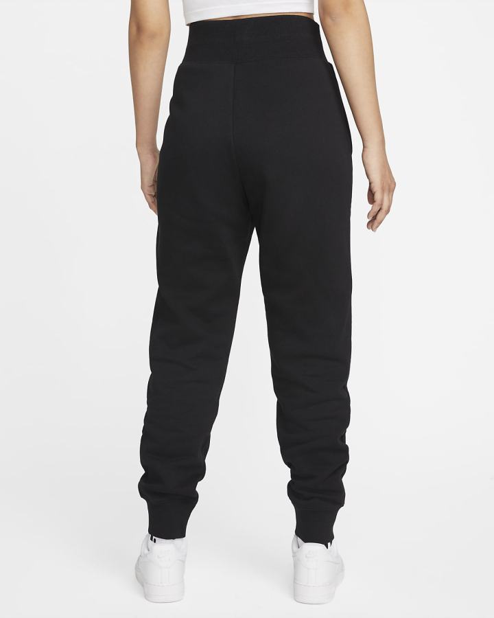 Pantalones Jogger Nike Sportswear Phoenix Fleece High-Waisted Mujer Negras | HSYRD-4256