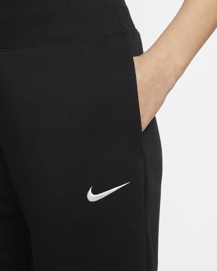 Pantalones Jogger Nike Sportswear Phoenix Fleece High-Waisted Mujer Negras | HSYRD-4256
