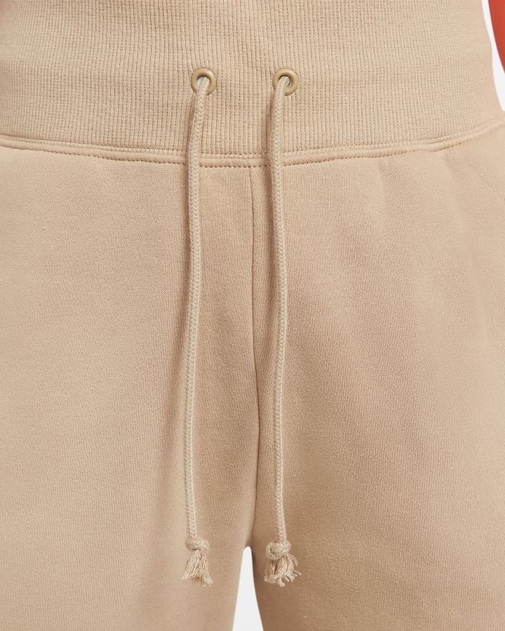 Pantalones Jogger Nike Sportswear Phoenix Fleece High-Waisted Mujer Beige | XJDQZ-3482
