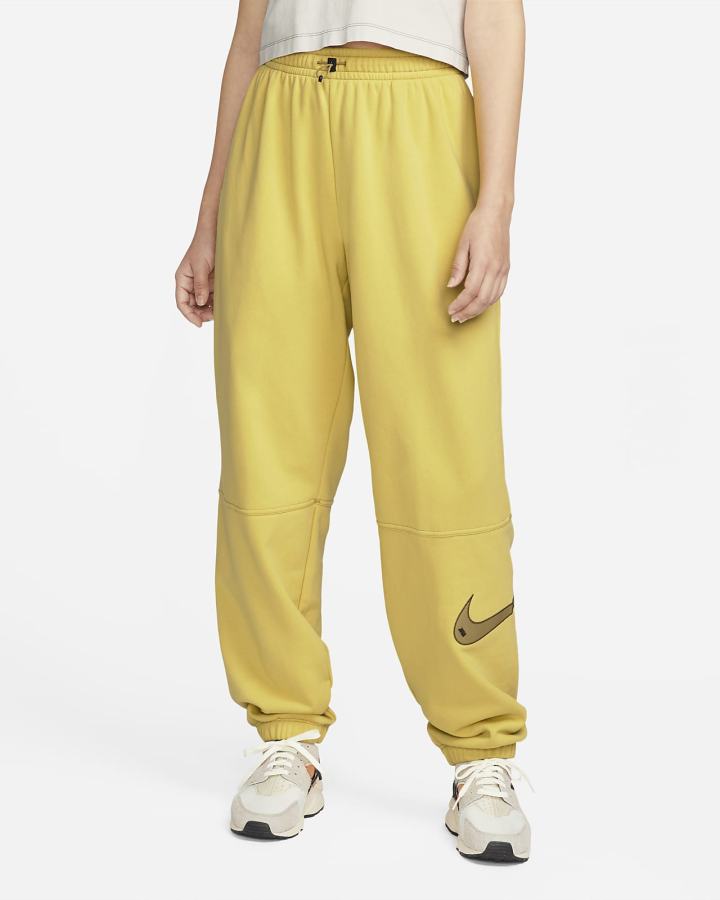 Pantalones Jogger Nike Sportswear Swoosh High-Rise Mujer Negras | WOUHA-3891
