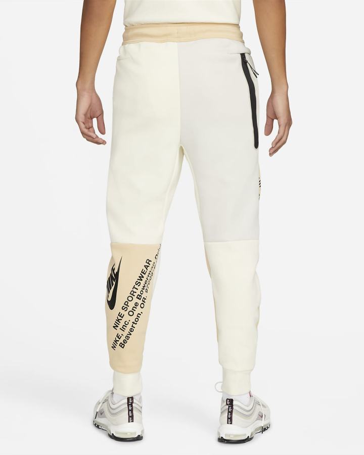 Pantalones Jogger Nike Sportswear Tech Fleece Hombre Beige Claro Negras | CUMPB-8041