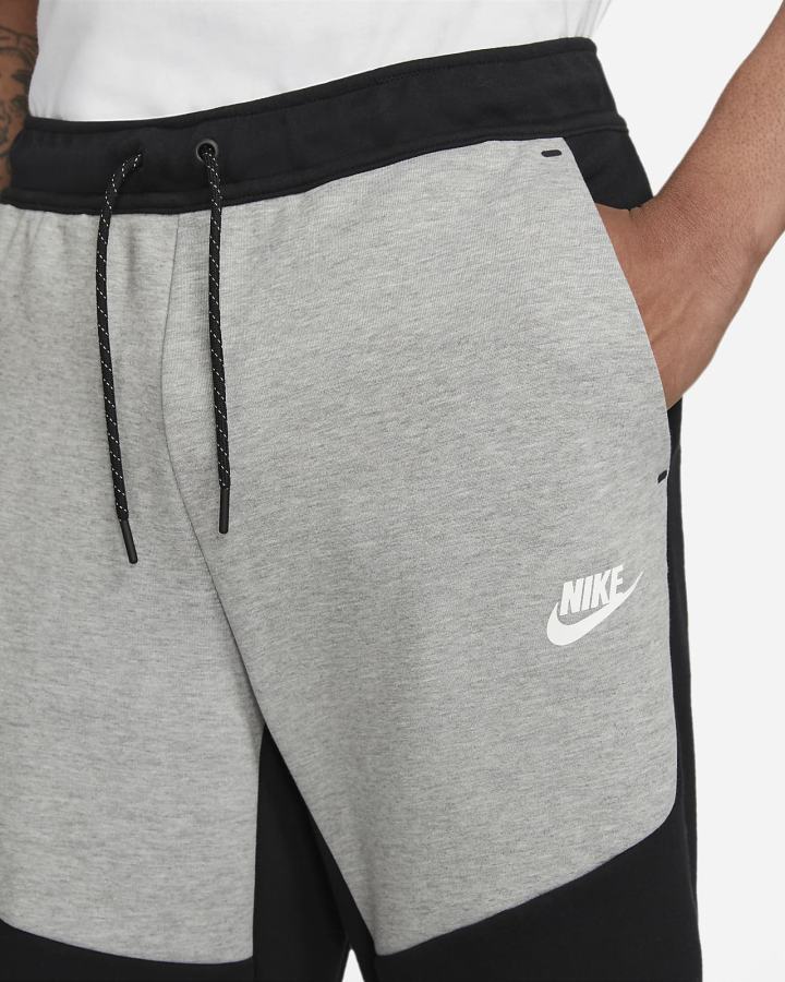 Pantalones Jogger Nike Sportswear Tech Fleece Hombre Negras Gris Oscuro Blancas | VRLDQ-6184