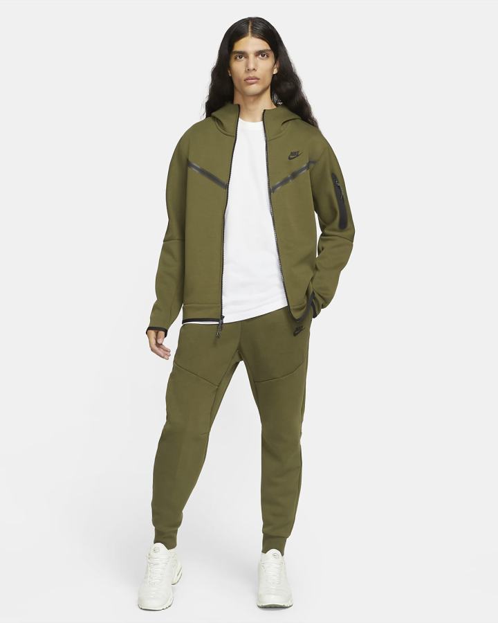 Pantalones Jogger Nike Sportswear Tech Fleece Hombre Verde Negras | XUBNZ-1739