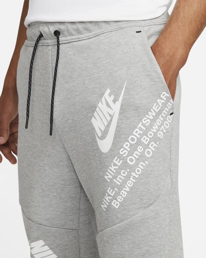 Pantalones Jogger Nike Sportswear Tech Fleece Hombre Gris Oscuro Blancas | ZAPJV-2831