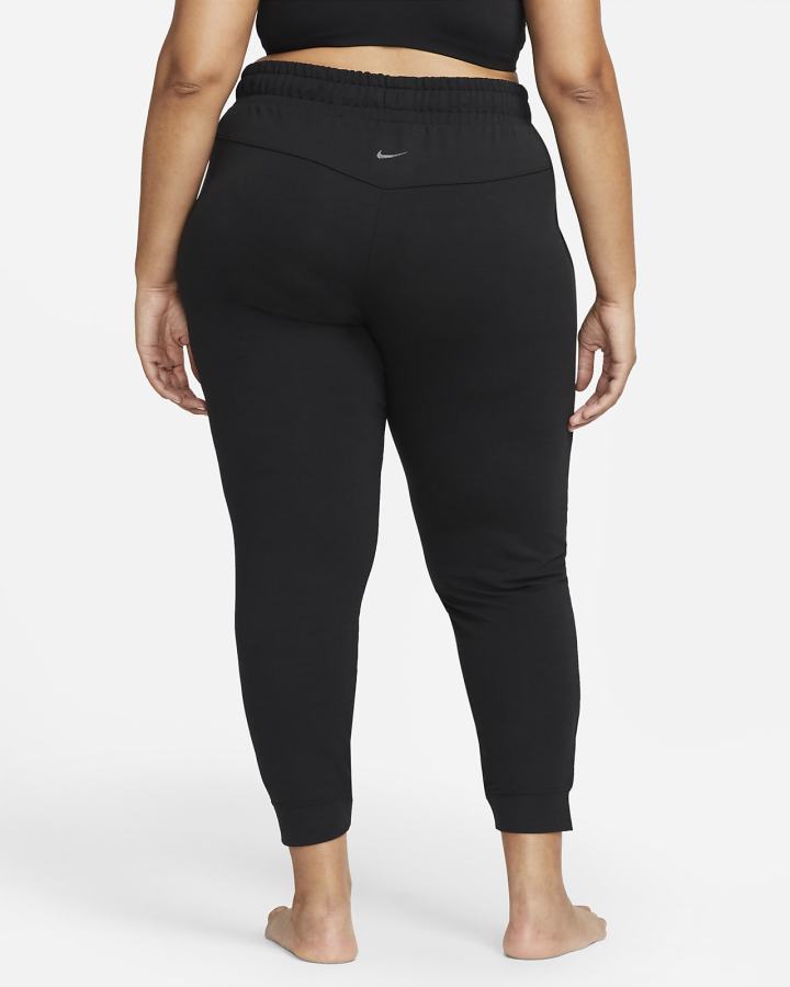Pantalones Jogger Nike Yoga Dri-FIT 7/8 Fleece Mujer Negras Gris | EGJVR-8539