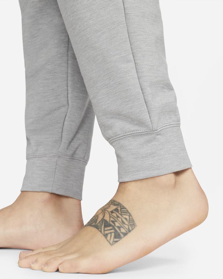 Pantalones Jogger Nike Yoga Dri-FIT 7/8 Fleece Mujer Gris | LOWBP-7345
