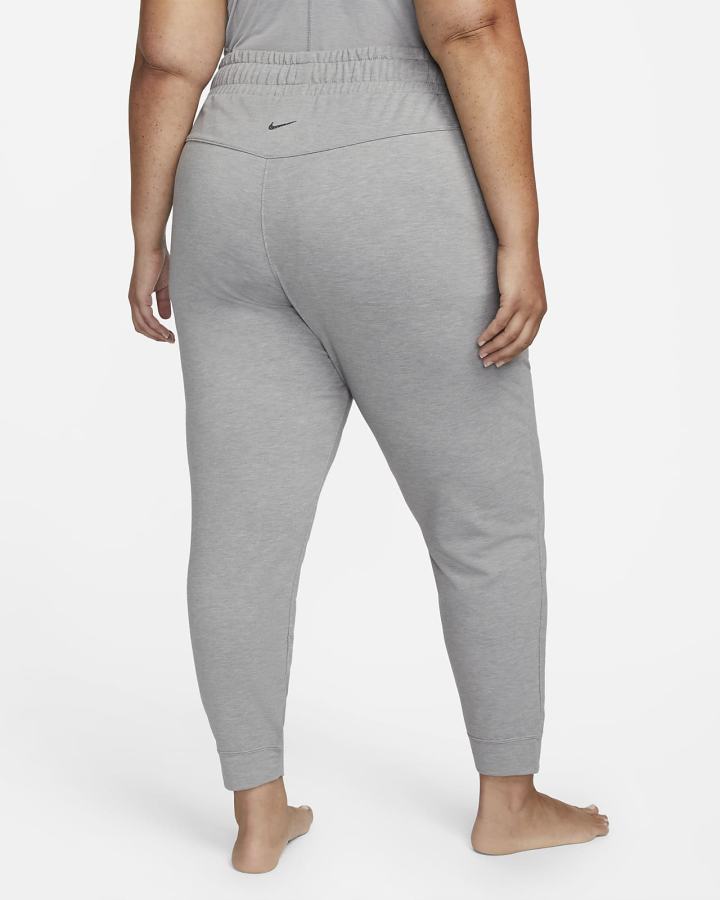 Pantalones Jogger Nike Yoga Dri-FIT 7/8 Fleece Mujer Gris | MOWIQ-7609