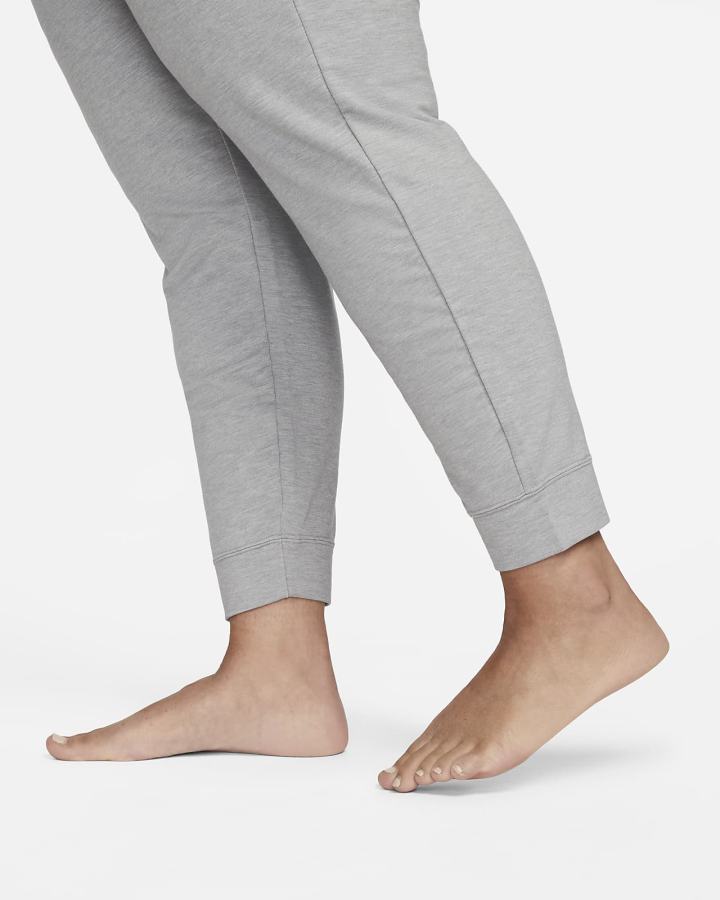 Pantalones Jogger Nike Yoga Dri-FIT 7/8 Fleece Mujer Gris | MOWIQ-7609