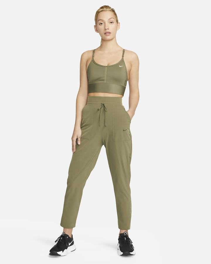 Pantalones Nike Bliss Luxe 7/8 Training Mujer Verde Oliva | YDZTX-2670