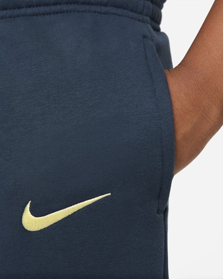 Pantalones Nike Club América Kids Fleece Soccer Niño Azul Marino Limón | SBNRY-6348