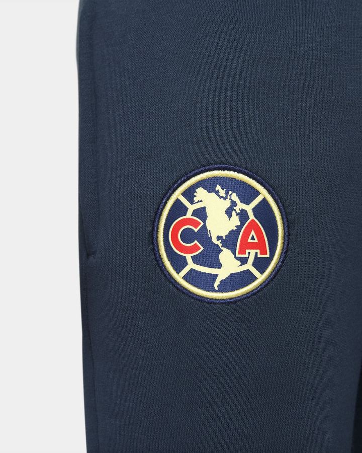 Pantalones Nike Club América Kids Fleece Soccer Niño Azul Marino Limón | SBNRY-6348