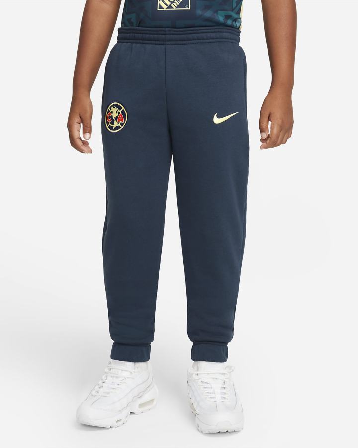 Pantalones Nike Club América Kids Fleece Soccer Niño Azul Marino Limón | SBNRY-6348