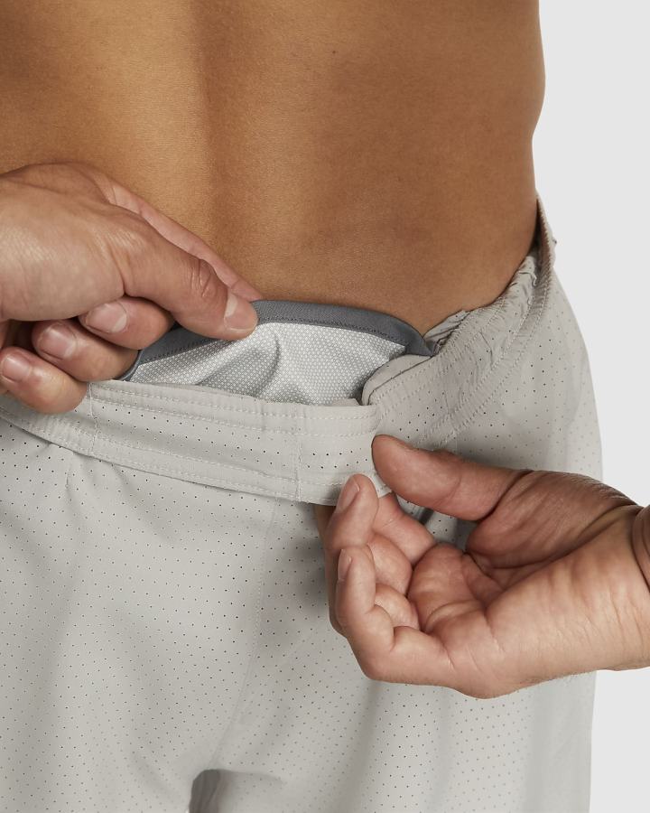 Pantalones Nike Dri-FIT Brief-Lined Racing Hombre Gris | JWVXS-2538