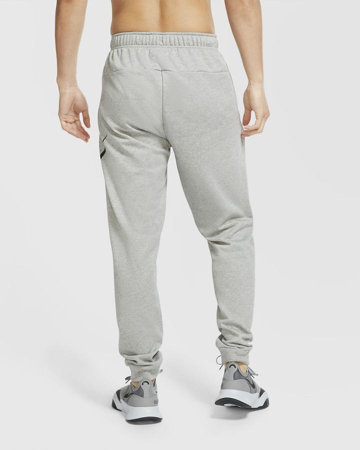 Pantalones Nike Dri-FIT Tapered Training Hombre Gris Oscuro Negras | ARNDK-5012