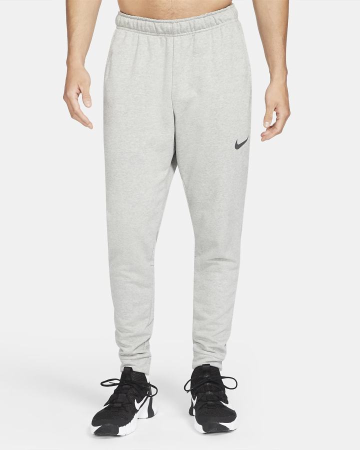 Pantalones Nike Dri-FIT Tapered Training Hombre Gris Oscuro Negras | LDZBR-0536
