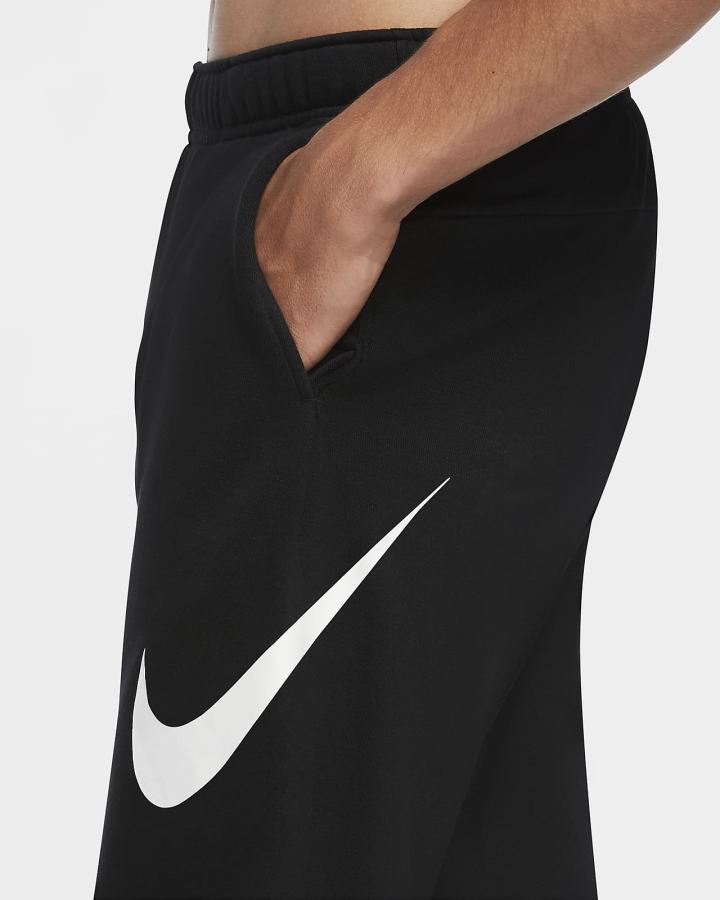 Pantalones Nike Dri-FIT Tapered Training Hombre Negras Blancas | SPHOA-3597