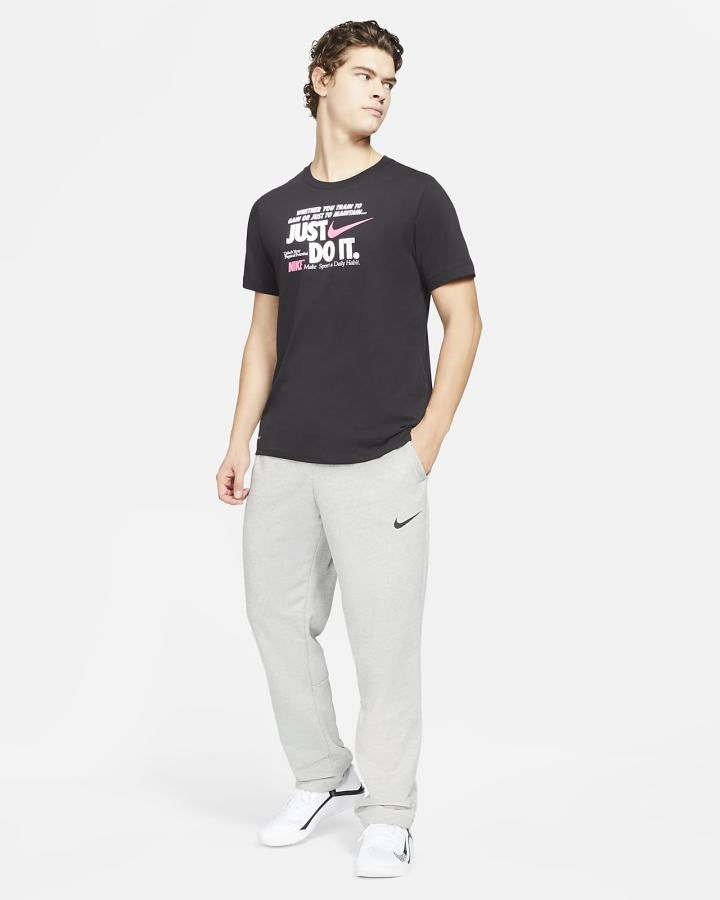 Pantalones Nike Dri-FIT Training Hombre Gris Oscuro Negras | VCKWJ-5703