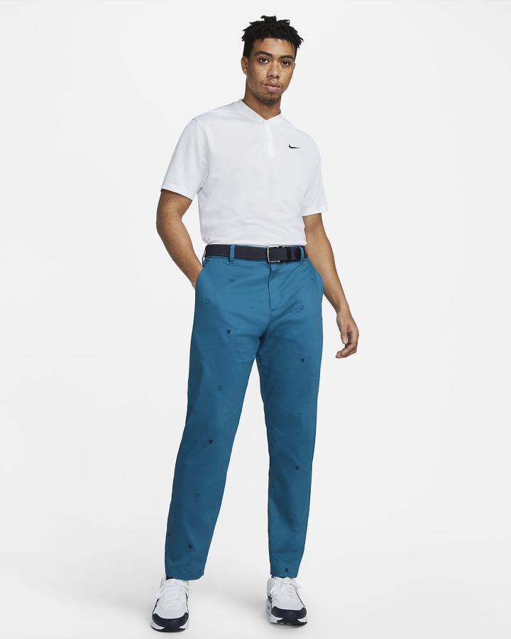 Pantalones Nike Dri-FIT UV Printed Golf Chino Hombre Azules | IXHAM-3518