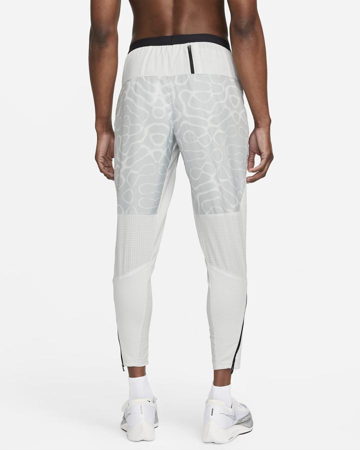 Pantalones Nike Dri-FIT Wild Run Phenom Elite Woven Estampadas Running Hombre Gris Claro | AJGOP-6401