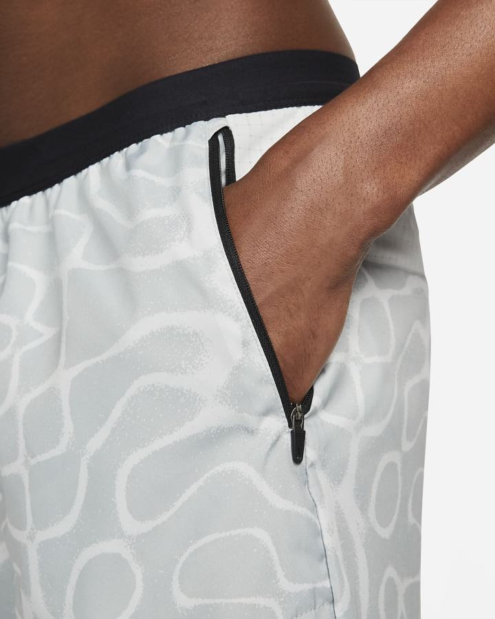 Pantalones Nike Dri-FIT Wild Run Phenom Elite Woven Estampadas Running Hombre Gris Claro | AJGOP-6401