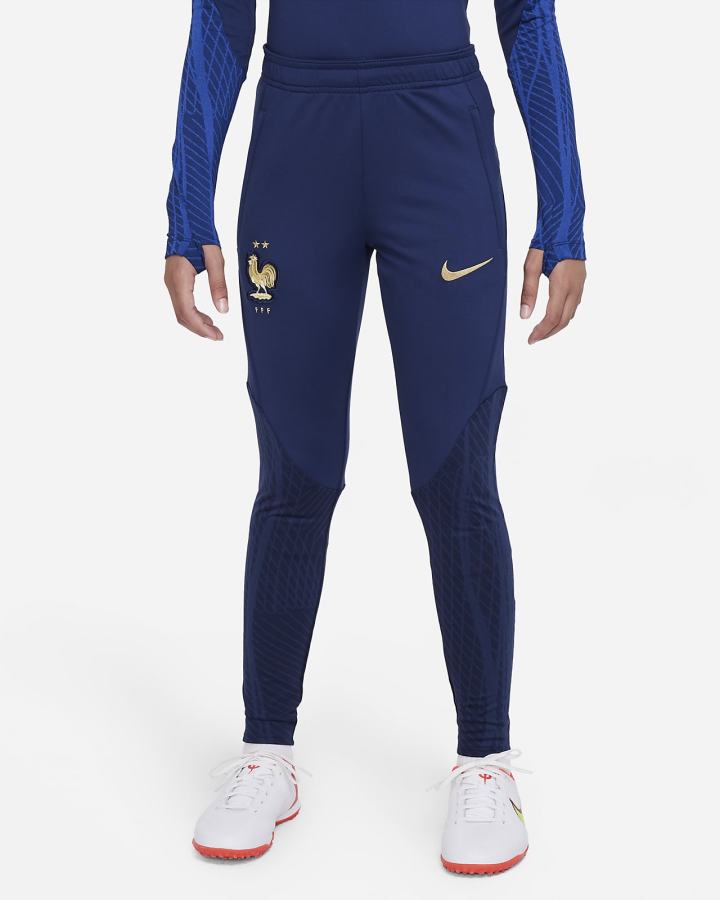 Pantalones Nike FFF Strike Kids Dri-FIT Knit Soccer Niño Azul Marino Azul Real Metal Doradas | GAZWE-9782