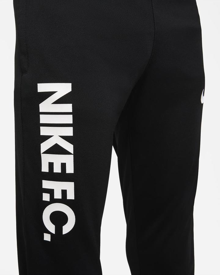 Pantalones Nike F.C. Dri-FIT Kids Knit Soccer Niño Negras Blancas | TAKEI-9738