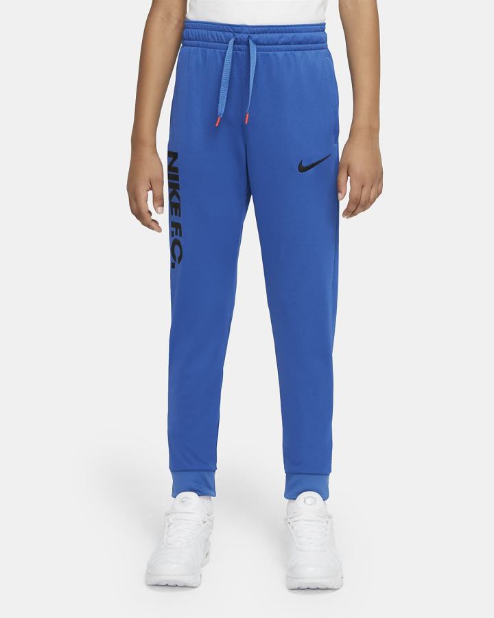 Pantalones Nike F.C. Dri-FIT Kids Knit Soccer Niño Azules Oscuro Negras | VKFPH-0831