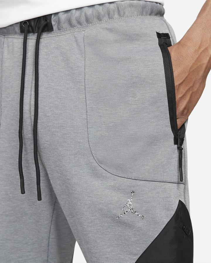 Pantalones Nike Jordan Dri-FIT Air Fleece Hombre Gris Oscuro Negras | EZWDX-6731