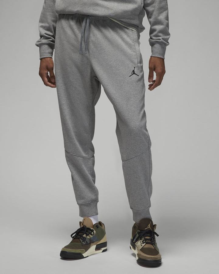 Pantalones Nike Jordan Dri-FIT Sport Crossover Fleece Hombre Gris Oscuro Negras | JCLUR-1572