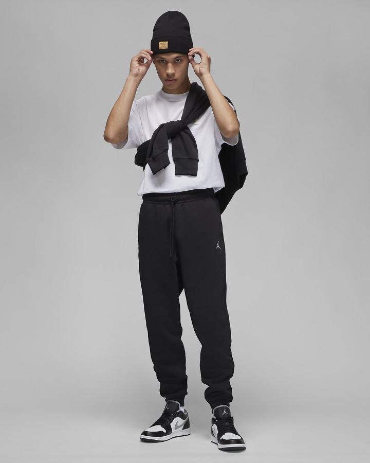 Pantalones Nike Jordan Essential Fleece Hombre Negras Blancas | BYUMX-7564