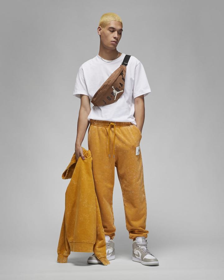 Pantalones Nike Jordan Essentials Fleece Hombre Amarillo | EYPVI-8961