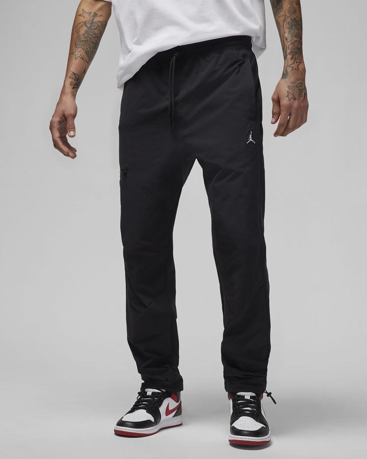 Pantalones Nike Jordan Essentials Woven Hombre Negras Blancas | CRQFU-7086
