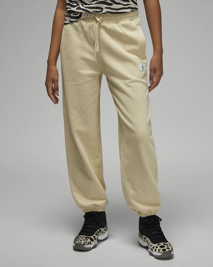 Pantalones Nike Jordan Flight Fleece Mujer Beige | CIPFV-4579