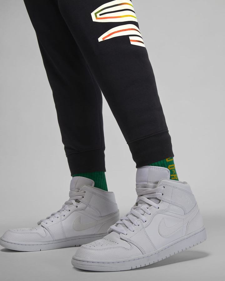 Pantalones Nike Jordan Flight MVP Fleece Hombre Negras | SHCOB-8190