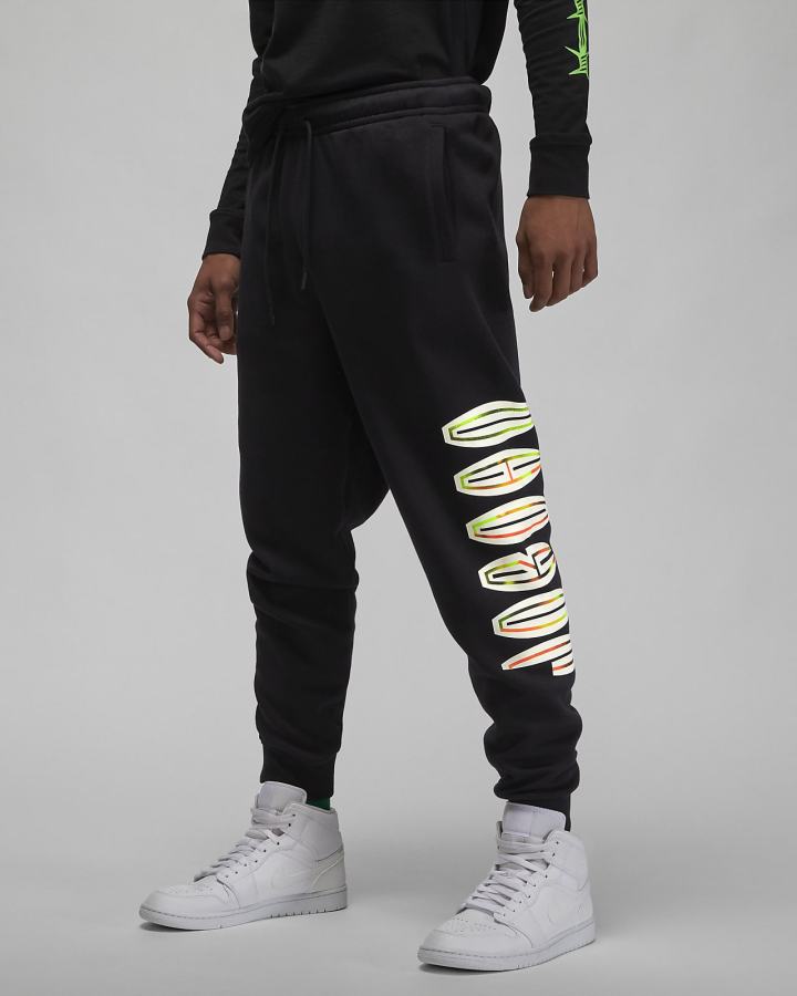 Pantalones Nike Jordan Flight MVP Fleece Hombre Negras | SHCOB-8190