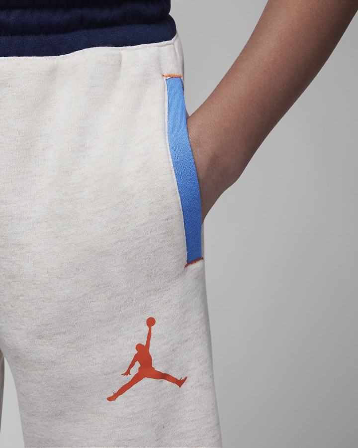 Pantalones Nike Jordan Kids Colorblocked Fleece Niña Blancas | EHXOS-2481