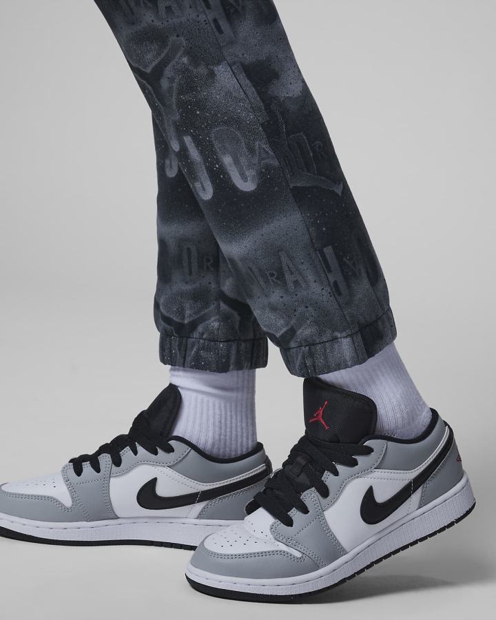 Pantalones Nike Jordan Kids Essentials Printed Fleece Niña Negras | MAPWT-4102