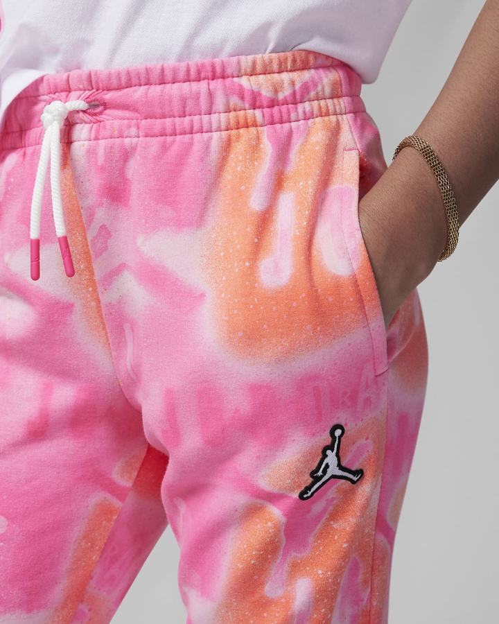 Pantalones Nike Jordan Kids Essentials Printed Fleece Niña Rosas | MLIYO-9380