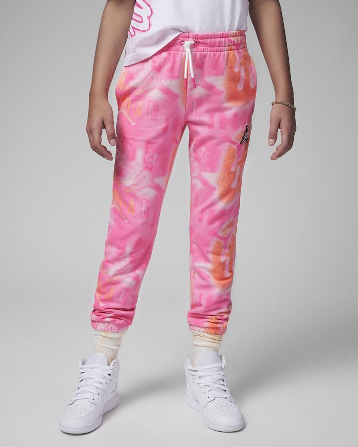 Pantalones Nike Jordan Kids Essentials Printed Fleece Niña Rosas | MLIYO-9380