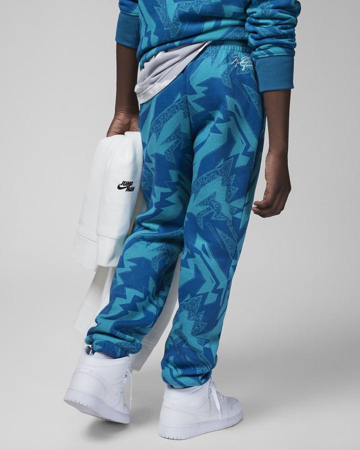Pantalones Nike Jordan Kids Essentials Printed Fleece Niño Azules | XTNRE-6032