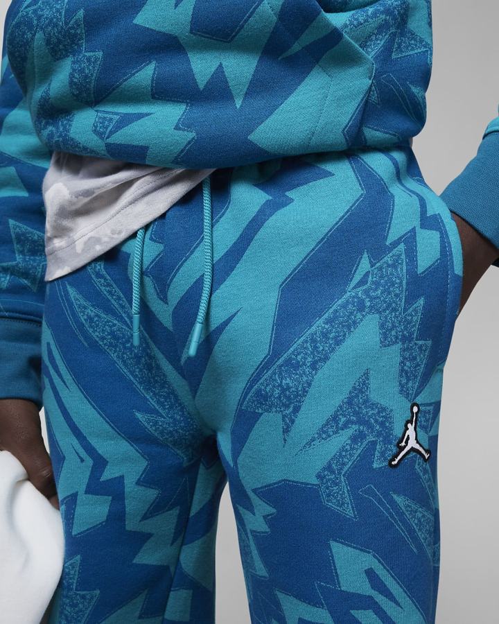 Pantalones Nike Jordan Kids Essentials Printed Fleece Niño Azules | XTNRE-6032