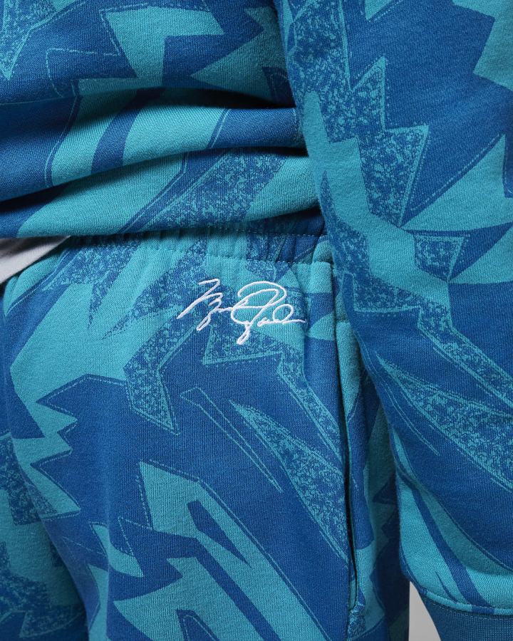 Pantalones Nike Jordan Kids Essentials Printed Fleece Niño Azules | XTNRE-6032