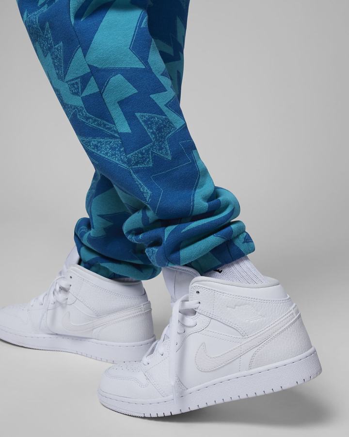 Pantalones Nike Jordan Kids Essentials Printed Fleece Niño Azules | XTNRE-6032