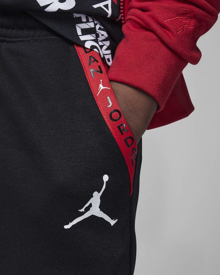 Pantalones Nike Jordan Kids Vert Tape Fleece Niño Negras | TRVGI-9381